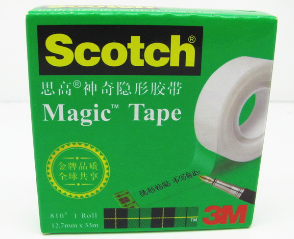 3M 810 Scotch Magic Tape 12.7mm x 33M - Click Image to Close